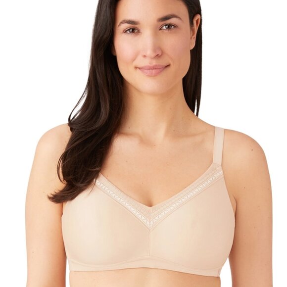 Wacoal Perfect Primer Wire Free Bra Sand Colour Size 34DD Style 852313 - Picture 1 of 12